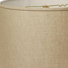 Dark Brown Linen Drum Lamp Shade