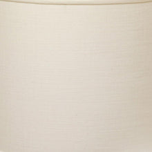 White Linen Drum Lamp Shade