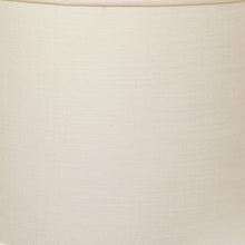White Linen Drum Lamp Shade