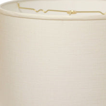 White Linen Drum Lamp Shade