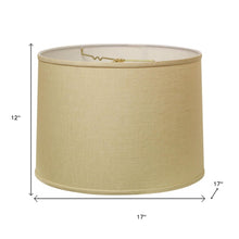 Beige Linen Drum Lamp Shade