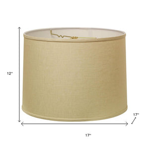 Beige Linen Drum Lamp Shade