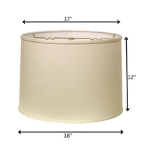 18" Ivory Throwback Drum No Slub Lampshade