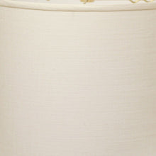 18" white Throwback Drum Linen Lampshade