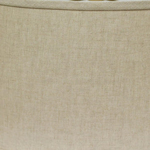 12" Dark Wheat Throwback Oval Linen Lampshade