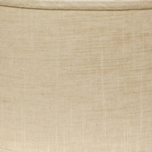 14" Light Wheat Throwback Oval Linen Lampshade