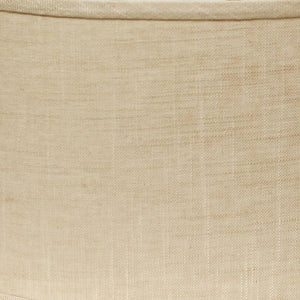 14" Light Wheat Throwback Oval Linen Lampshade