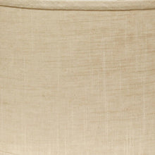 14" Light Wheat Throwback Oval Linen Lampshade