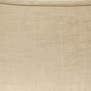 14" Light Wheat Throwback Oval Linen Lampshade