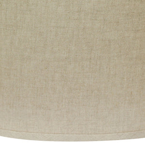 14" Dark Wheat Throwback Oval Linen Lampshade