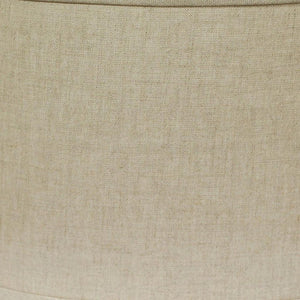 14" Dark Wheat Throwback Oval Linen Lampshade