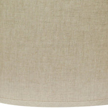 14" Dark Wheat Throwback Oval Linen Lampshade