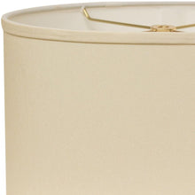 16" Ivory Throwback Oval No Slub Lampshade
