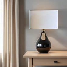 16" White Throwback Oval No Slub Lampshade