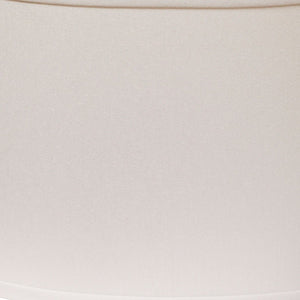 16" White Throwback Oval No Slub Lampshade