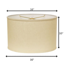 Beige Linen Oval Lamp Shade