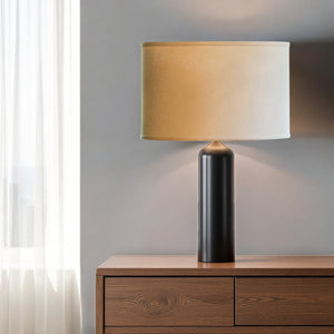 18" Parchment Biege Throwback Oval Linen Lampshade