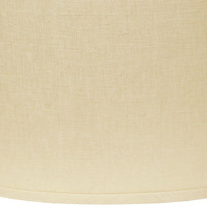 Dark Brown Linen Oval Lamp Shade