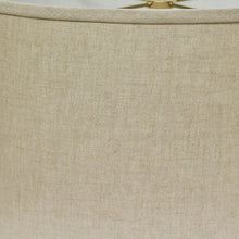 Dark Brown Linen Oval Lamp Shade