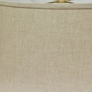 Dark Brown Linen Oval Lamp Shade