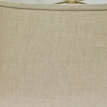 18" Parchment Biege Throwback Oval Linen Lampshade