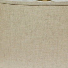 18" Parchment Biege Throwback Oval Linen Lampshade