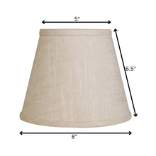 8" Light Wheat Hardback Empire Linen Lampshade