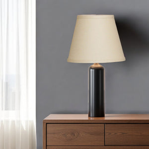8" Parchment Biege Hardback Empire Linen Lampshade