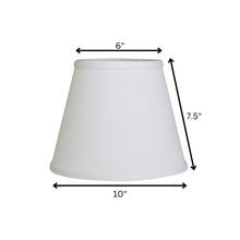 10" White Hardback Empire No Slub Lampshade
