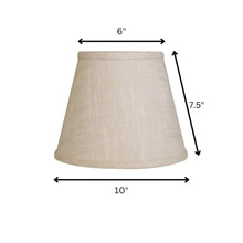 10" Light Wheat Hardback Empire Linen Lampshade