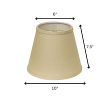 10" Parchment Biege Hardback Empire Linen Lampshade