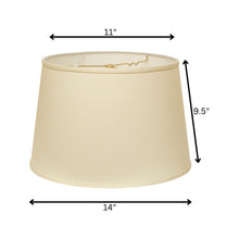 14" Ivory Rounded Empire Slanted No Slub Lampshade
