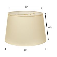 16" Ivory Rounded Empire Slanted No Slub Lampshade