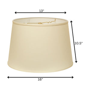 16" Ivory Rounded Empire Slanted No Slub Lampshade
