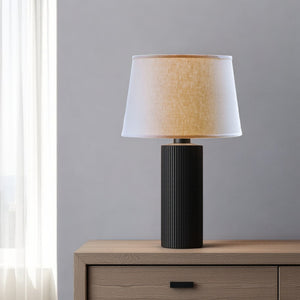 16" Parchment Biege Rounded Empire Slanted Linen Lampshade