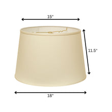 18" Ivory Rounded Empire Slanted No Slub Lampshade