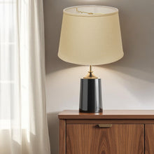 18" Parchment Biege Rounded Empire Slanted Linen Lampshade