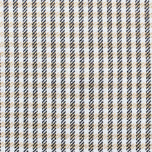 18" Black Brown And White Houndstooth Fabric And Faux Leather Throw Pillow Cover
