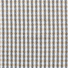 18" Black Brown And White Houndstooth Fabric And Faux Leather Throw Pillow Cover