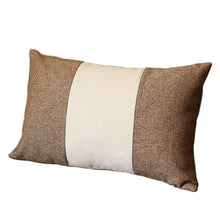 Set Of Two 20" X 12" Brown And Grey Polyester Geometric Zippered Pillow