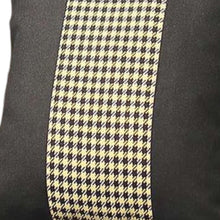 Set of Two 18" Black and Yellow Houndstooth Fabric Throw Pillows