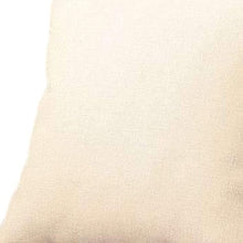 Set of Four 18" Ivory Fabric Throw Pillows