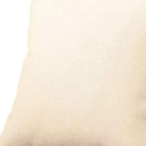 Set of Four 18" Ivory Fabric Throw Pillows