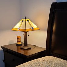 21" Dark Brown Metal Two Light Candlestick Table Lamp With Beige Shade