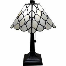 15" Dark Brown Metal Candlestick Table Lamp With White Empire Shade