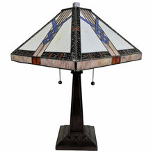 22" Dark Brown Metal Two Light Candlestick Table Lamp With Off White Empire Shade