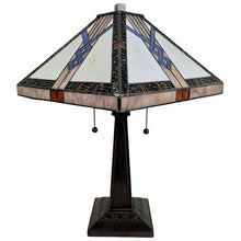 22" Dark Brown Metal Two Light Candlestick Table Lamp With Off White Empire Shade