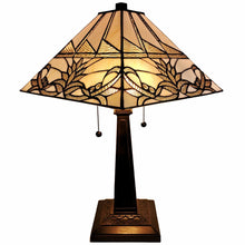 22" Dark Brown Metal Two Light Candlestick Table Lamp With White Empire Shade