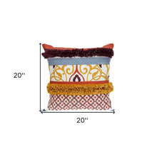 20" Quatrefoil Cotton Throw Pillow
