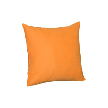 Set of Two 20" Orange Fabric Throw Pillow Covers